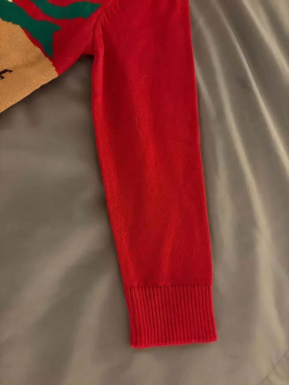 The Children's Place Reindeer Sweater Size 4T Red Christmas